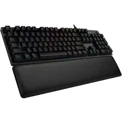 Tastatura Logitech G513 GX Blue Switch, RGB LED, USB, Layout UK, Carbon 