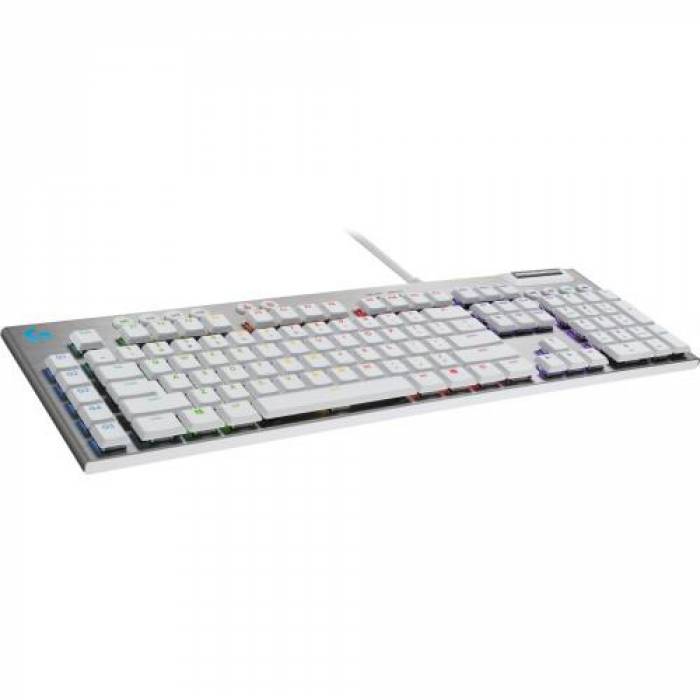 Tastatura Logitech G815 GL Tactile Switch, RGB LED, USB, Layout US, White