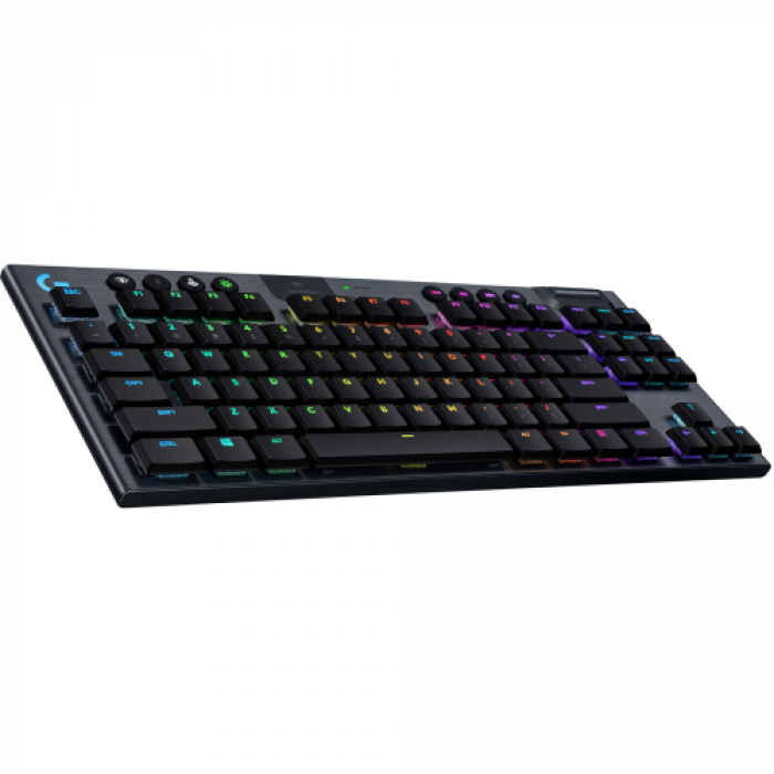 Tastatura Logitech G915 TKL, RGB LED, Wireless USB, Black