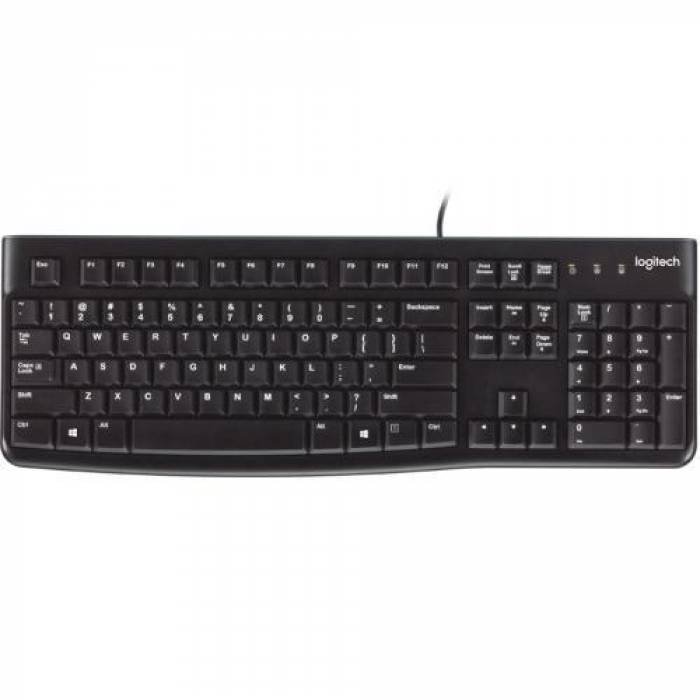 Tastatura Logitech K120, USB, Layout UK, Black