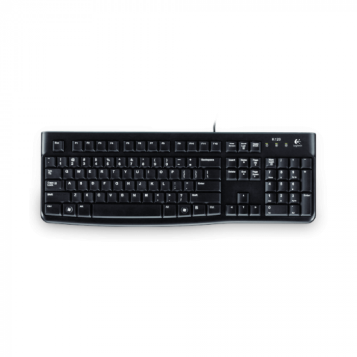 Tastatura Logitech K120, USB, Layout US, Black