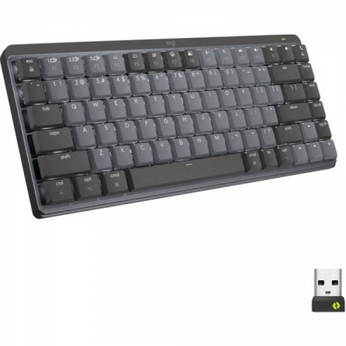 Tastatura Logitech MX Mechanical Mini, USB Wireless, Gray