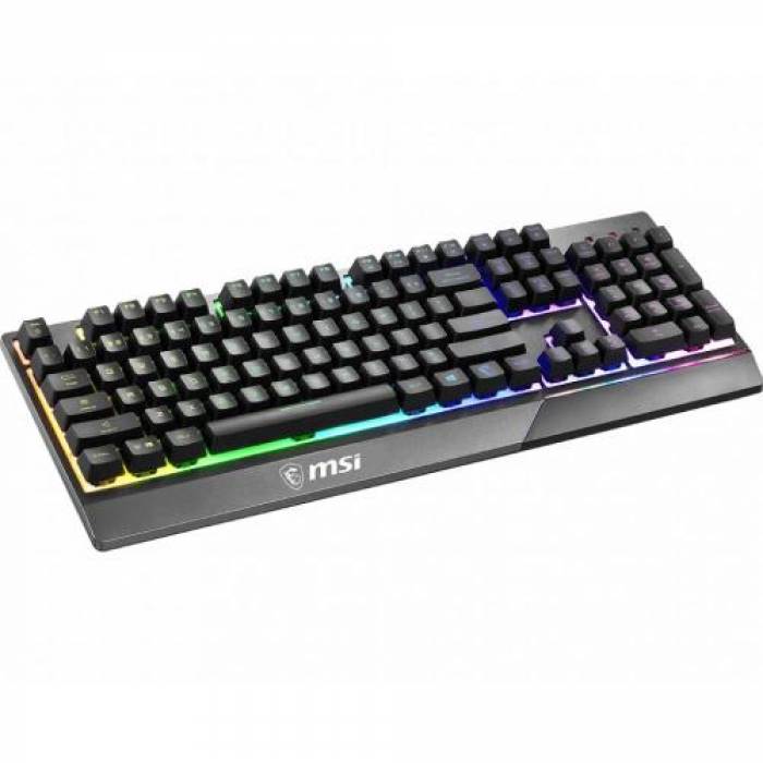 Tastatura MSI Vigor GK30, RGB LED, USB, Black