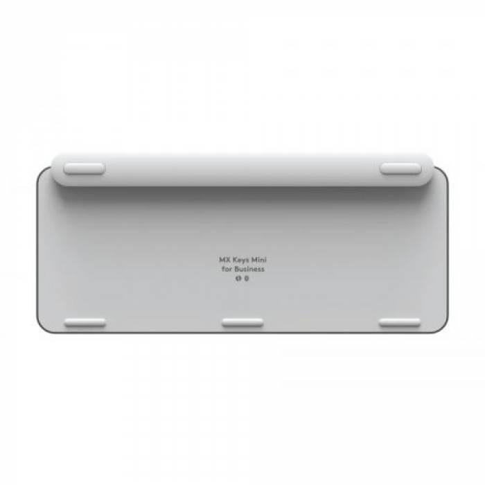 Tastatura MX Keys Mini for Business, White LED, Bluetooth, Layout UK, Pale Grey