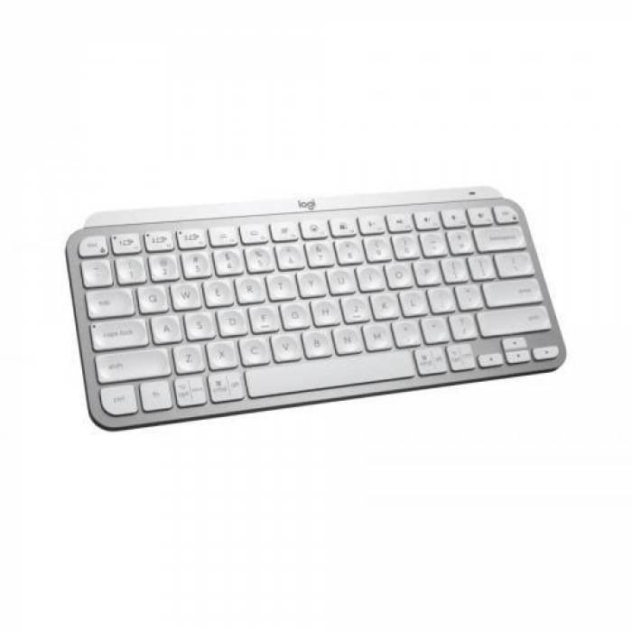 Tastatura MX Keys Mini for Business, White LED, Bluetooth, Layout US, Pale Grey