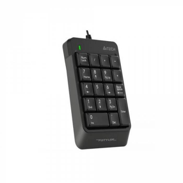 Tastatura numerica A4Tech Fstyler FK13, USB, Black