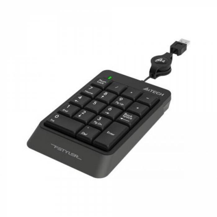 Tastatura numerica A4Tech Fstyler FK13, USB, Black