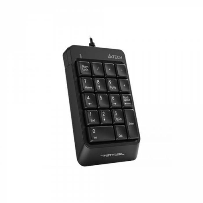 Tastatura numerica A4Tech Fstyler FK13P, USB, Black