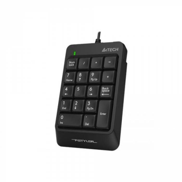 Tastatura numerica A4Tech Fstyler FK13P, USB, Black