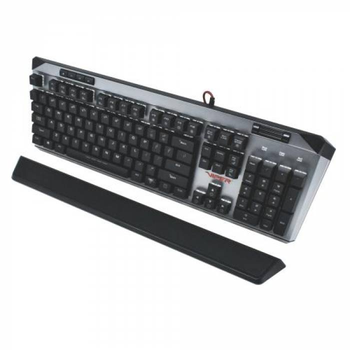 Tastatura Patriot Viper V765, RGB LED, USB, Black-Grey