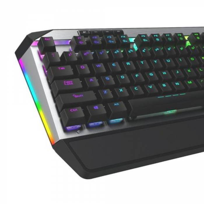 Tastatura Patriot Viper V765, RGB LED, USB, Black-Grey