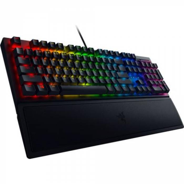 Tastatura Razer BlackWidow V3 Green Switch, RGB LED, USB, Black