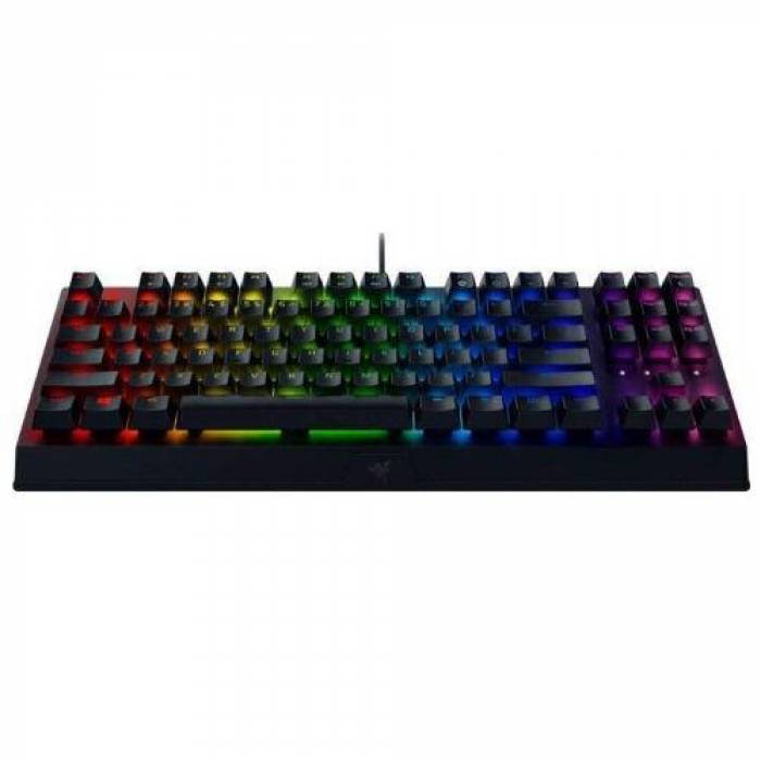 Tastatura Razer Blackwidow V3 TKL Yellow Switch, RGB LED, USB, Black