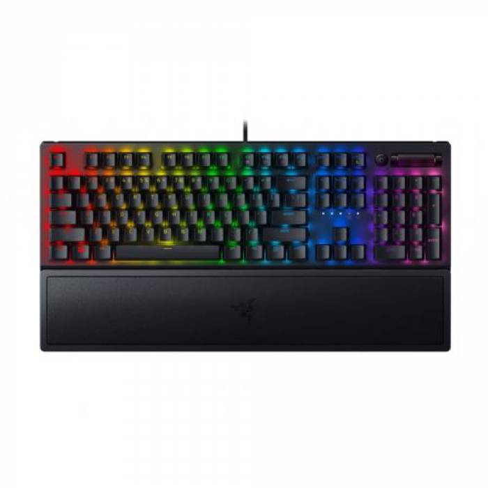 Tastatura Razer BlackWidow V3 Yellow Switch, RGB LED, USB, Black