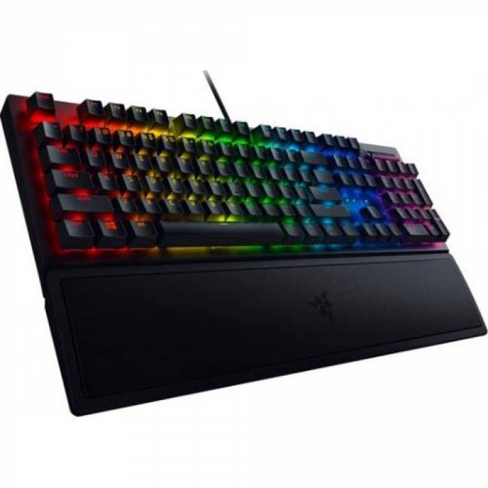 Tastatura Razer BlackWidow V3 Yellow Switch, RGB LED, USB, Black