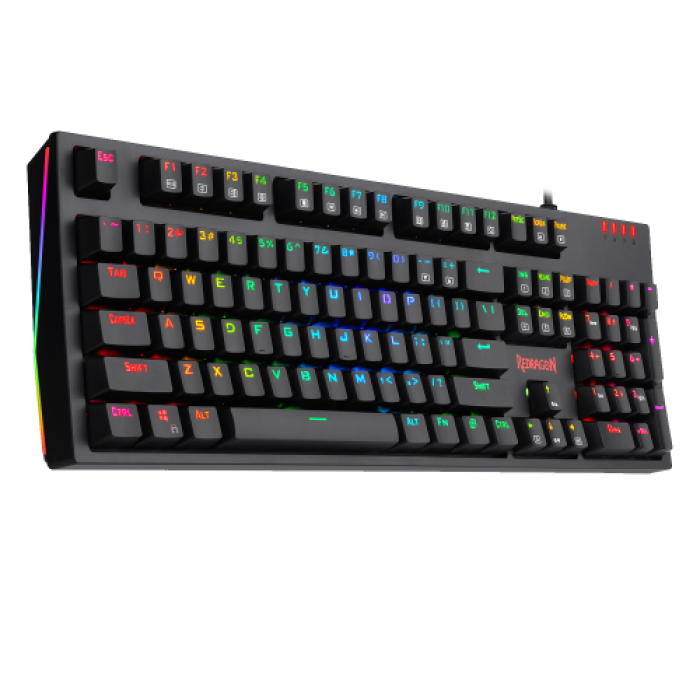 Tastatura Redragon Amsa Pro, RGB LED, USB, Black