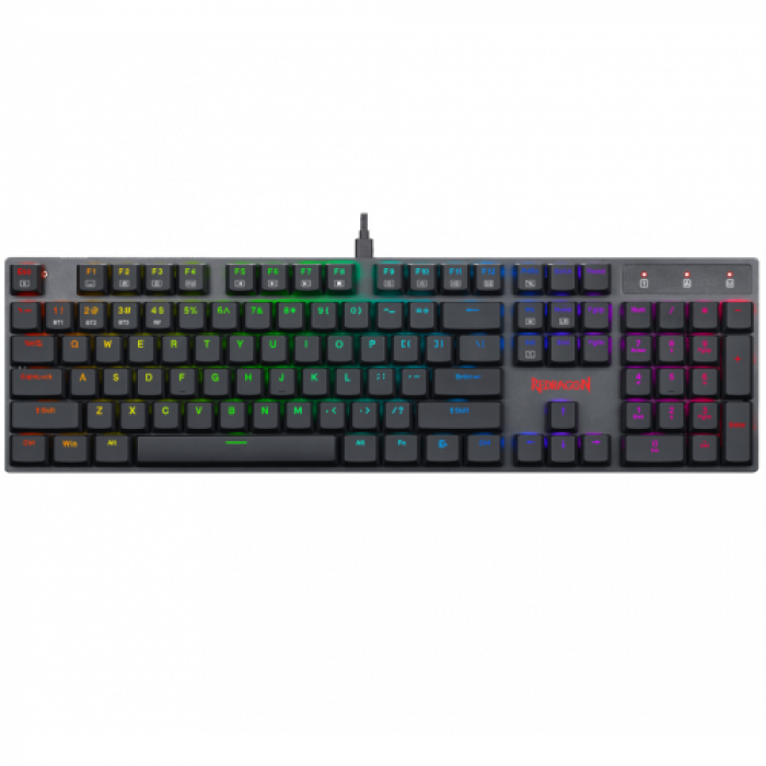 Tastatura Redragon Apas Pro, RGB LED, Wireless, Black