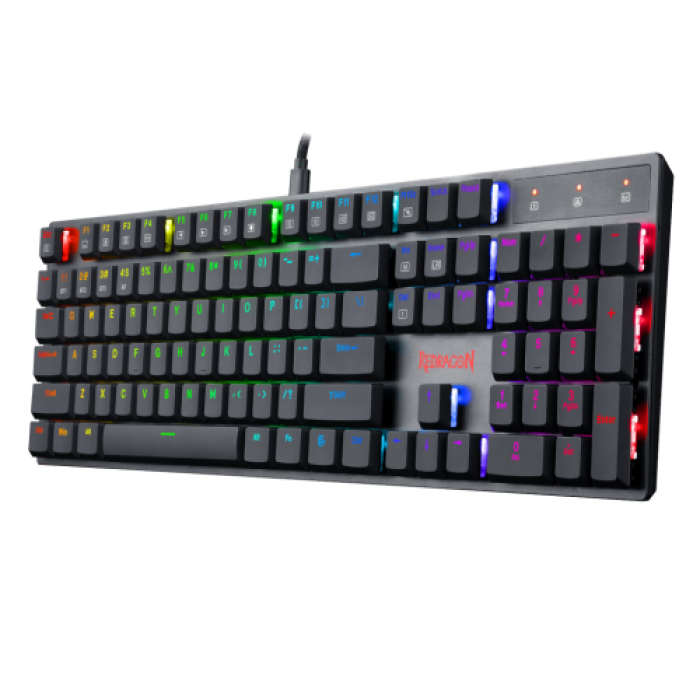 Tastatura Redragon Apas Pro, RGB LED, Wireless, Black