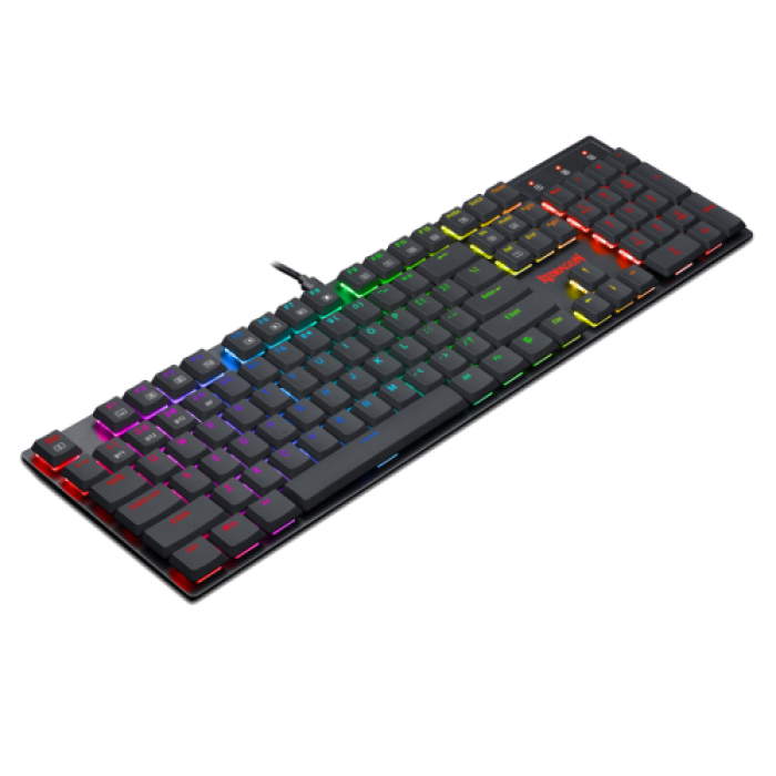 Tastatura Redragon Apas Pro, RGB LED, Wireless, Black