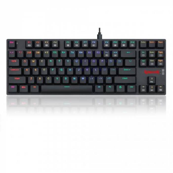 Tastatura Redragon APS TKL K607RGB-BK, RGB LED, USB, Black