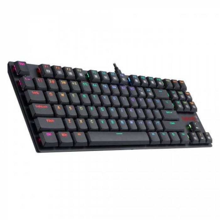 Tastatura Redragon APS TKL K607RGB-BK, RGB LED, USB, Black