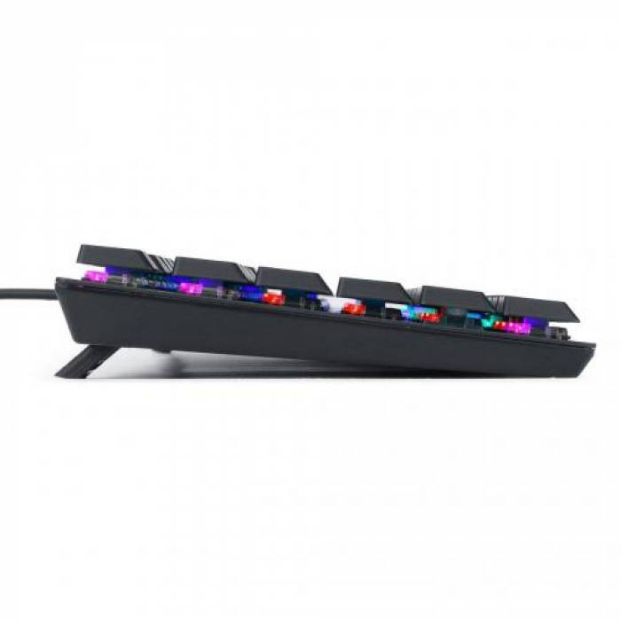 Tastatura Redragon APS TKL K607RGB-BK, RGB LED, USB, Black