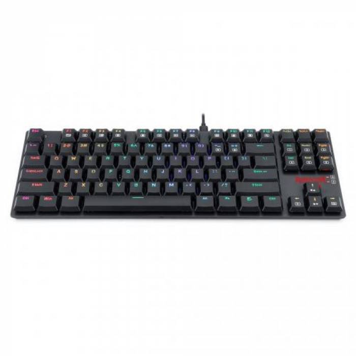 Tastatura Redragon APS TKL K607RGB-BK, RGB LED, USB, Black