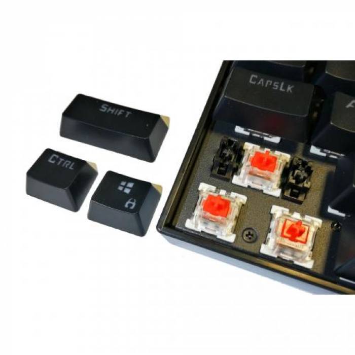 Tastatura Redragon Aryaman, RGB LED, USB, Black