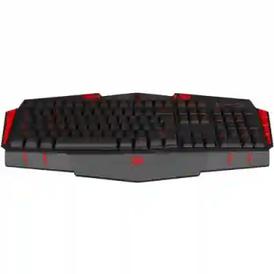 Tastatura Redragon Asura, RGB LED, USB, Black-Red