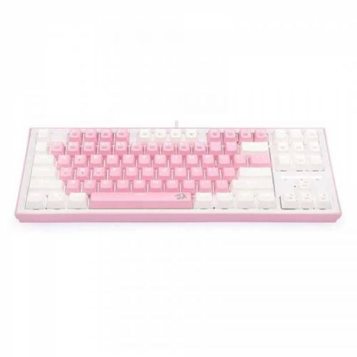 Tastatura Redragon Bes, RGB LED, USB, White-Pink