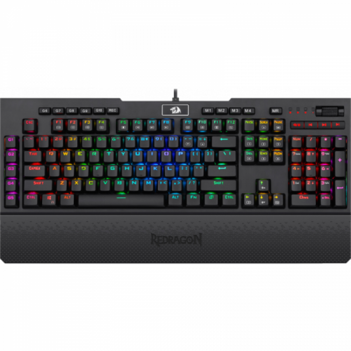 Tastatura Redragon Brahma PRO, RGB LED, USB, Black