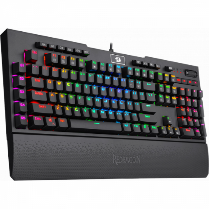 Tastatura Redragon Brahma PRO, RGB LED, USB, Black