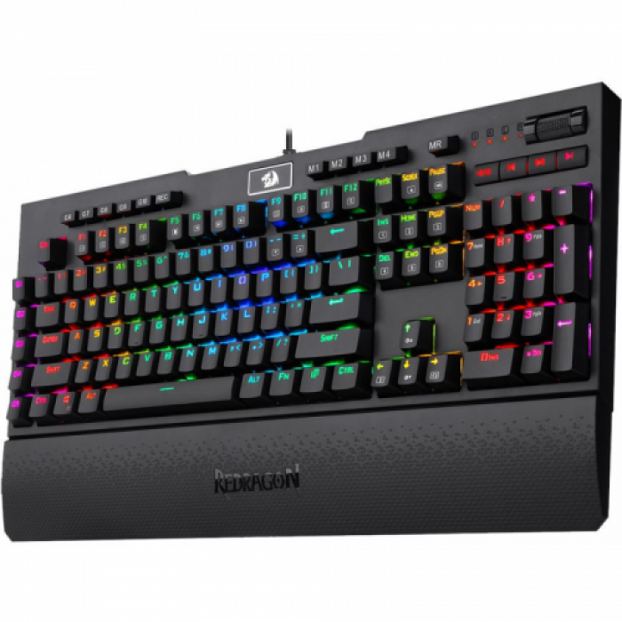 Tastatura Redragon Brahma, RGB LED, USB, Black