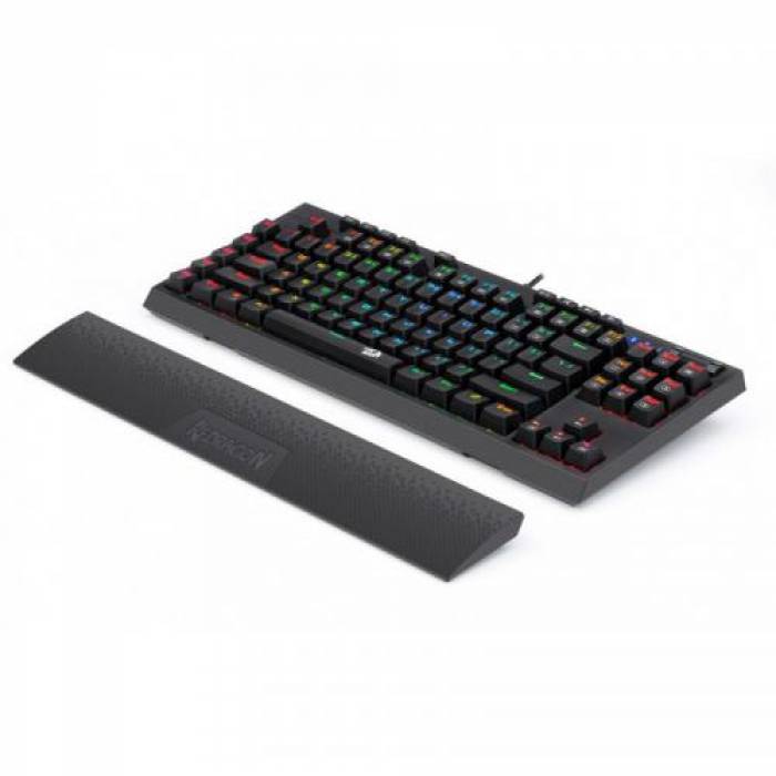 Tastatura Redragon Broadsword, RGB LED, USB, Black