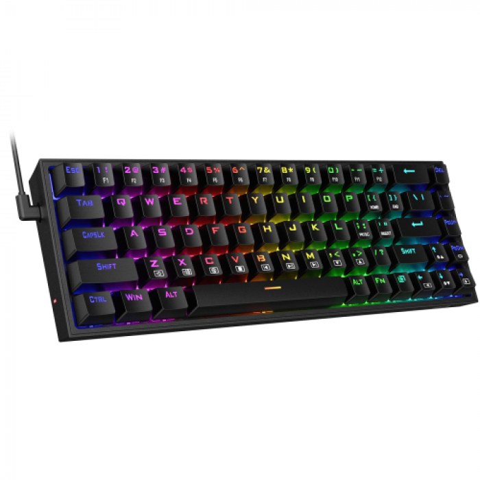 Tastatura Redragon Castor, RGB LED, USB, Black