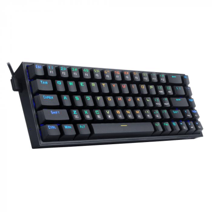 Tastatura Redragon Castor, RGB LED, USB, Black