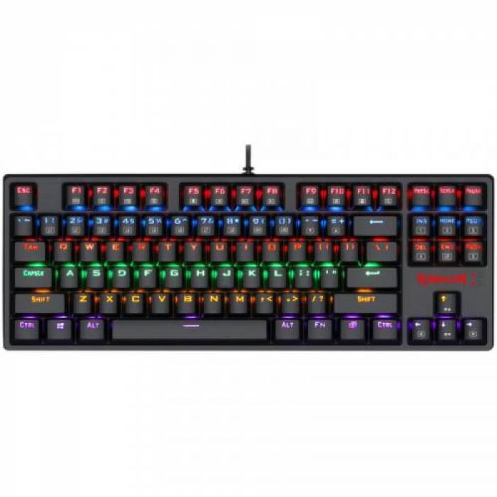 Tastatura Redragon Daksa, RGB LED, USB, Black