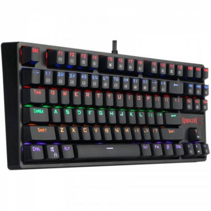 Tastatura Redragon Daksa, RGB LED, USB, Black
