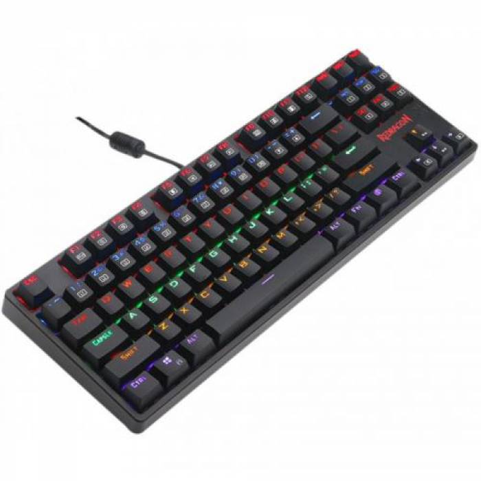 Tastatura Redragon Daksa, RGB LED, USB, Black