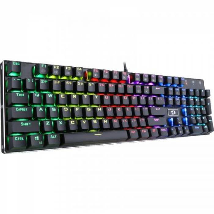 Tastatura Redragon Devarajas, RGB LED, USB, Black