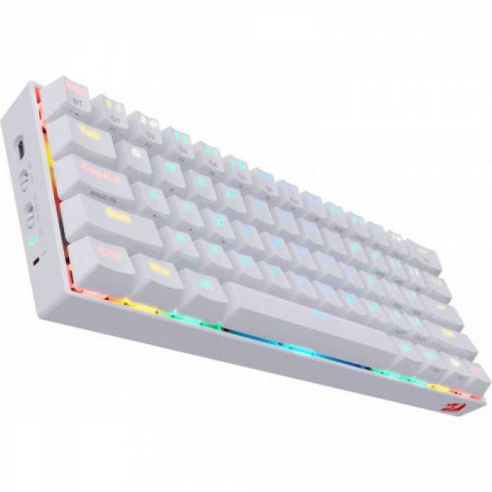 Tastatura Redragon Draconic Mecanica, RGB LED, USB, White