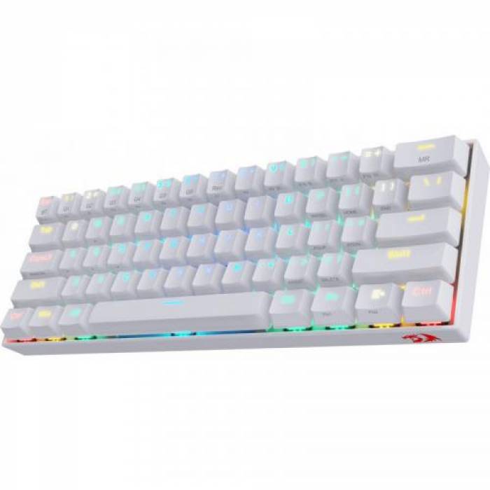 Tastatura Redragon Draconic Mecanica, RGB LED, USB, White