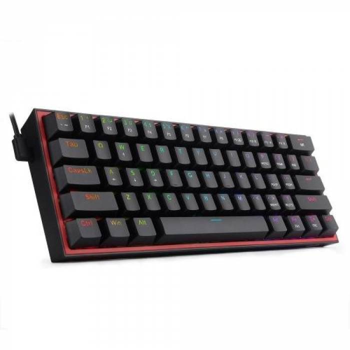 Tastatura Redragon Fizz, RGB LED, USB, Black