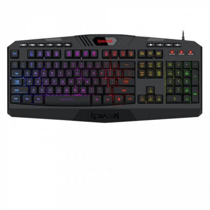 Tastatura Redragon Harpe Pro, RGB LED, USB, Black