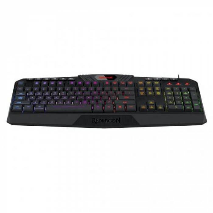 Tastatura Redragon Harpe Pro, RGB LED, USB, Black