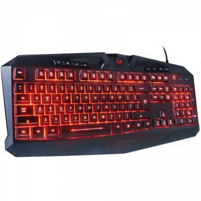 Tastatura Redragon Harpe, RGB LED, USB, Black