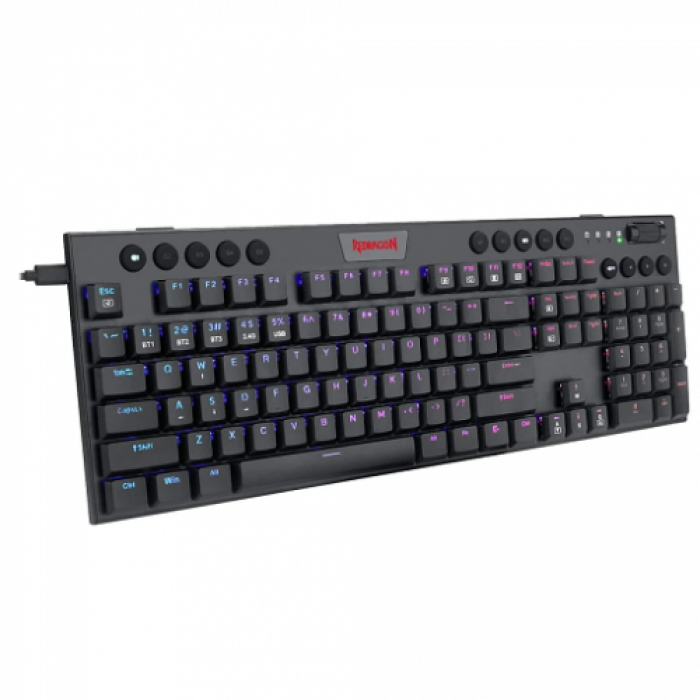 Tastatura Redragon Horus, RGB LED, Wireless/USB, Black