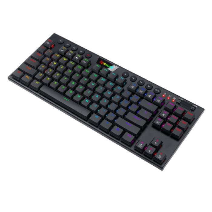 Tastatura Redragon Horus TKL, RGB LED, USB, Black