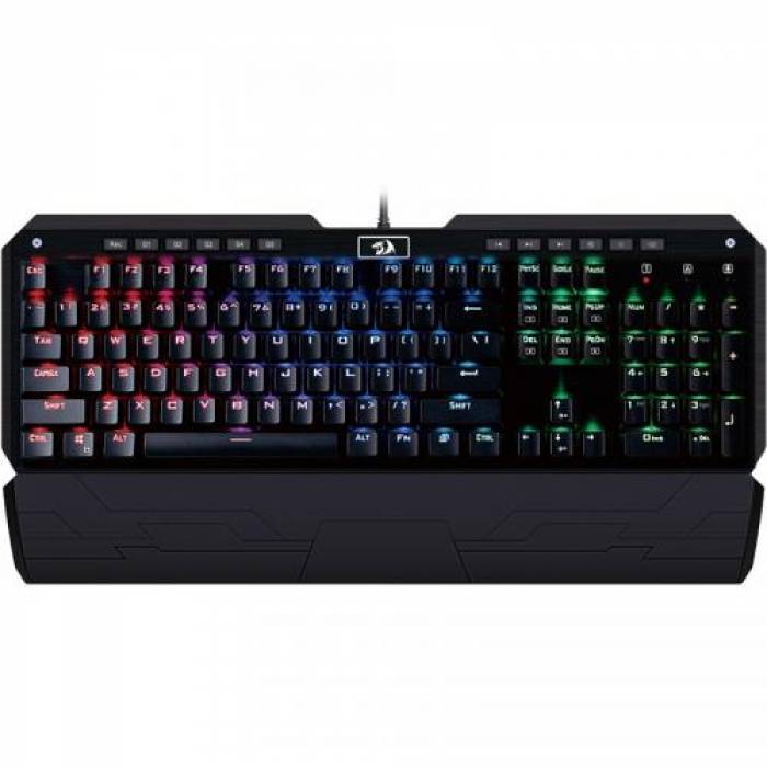 Tastatura Redragon Indrah, RGB LED, USB, Black