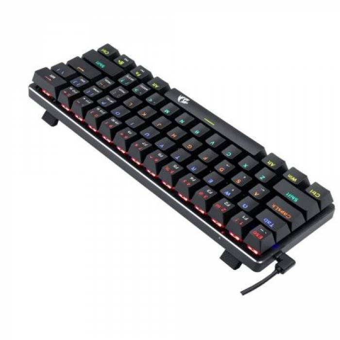 Tastatura Redragon Jax RGB LED, USB, Black